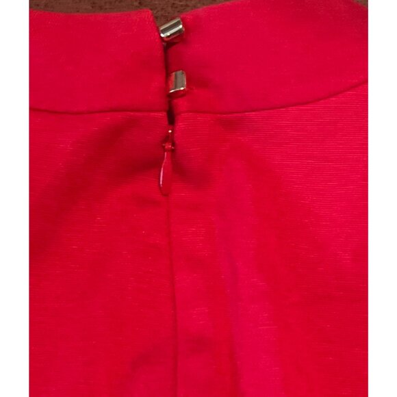 Trina Turk Red Lane V neckline bell sleeve sheath dress size XS - Picture 10 of 10